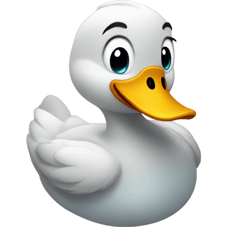 Cute duck smileing emoji