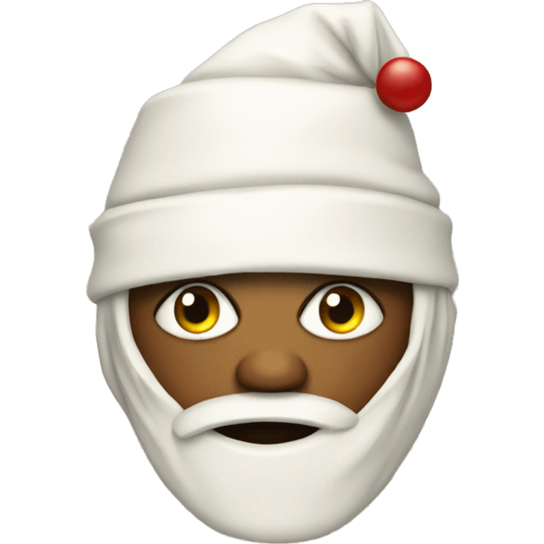 Mummy bob with Santa hat emoji