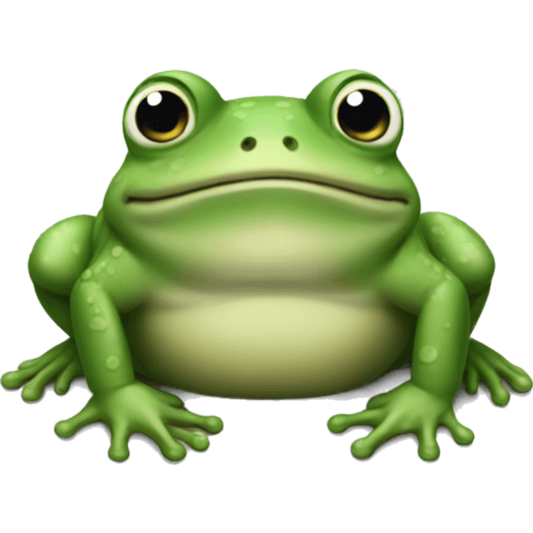 Chunky frog emoji