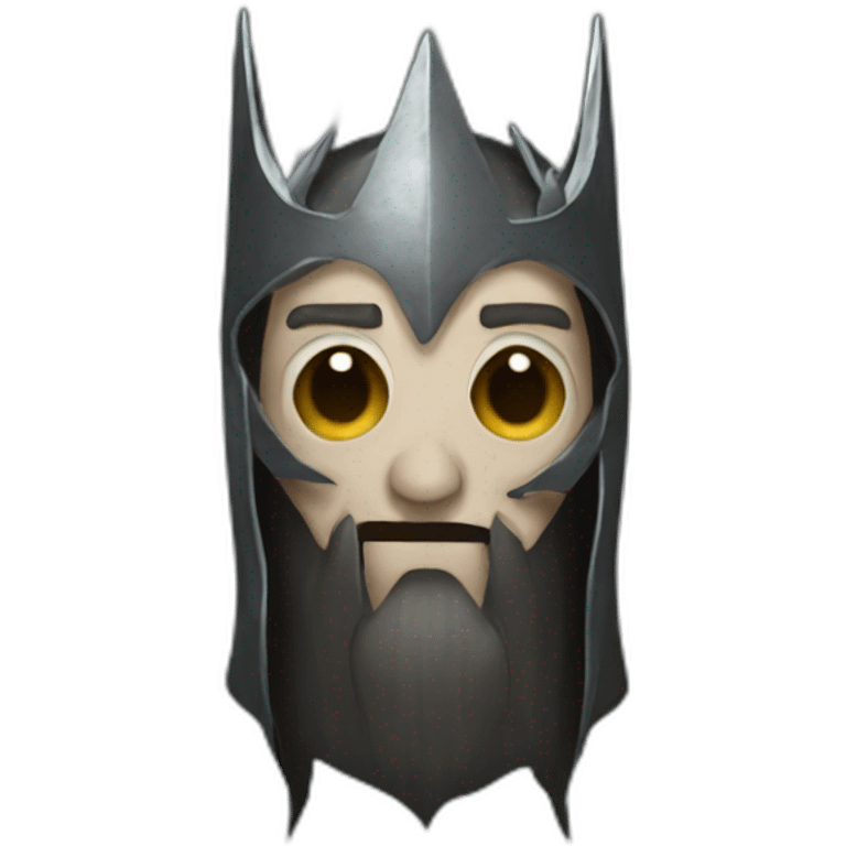 man in witch king's of angmar mask emoji