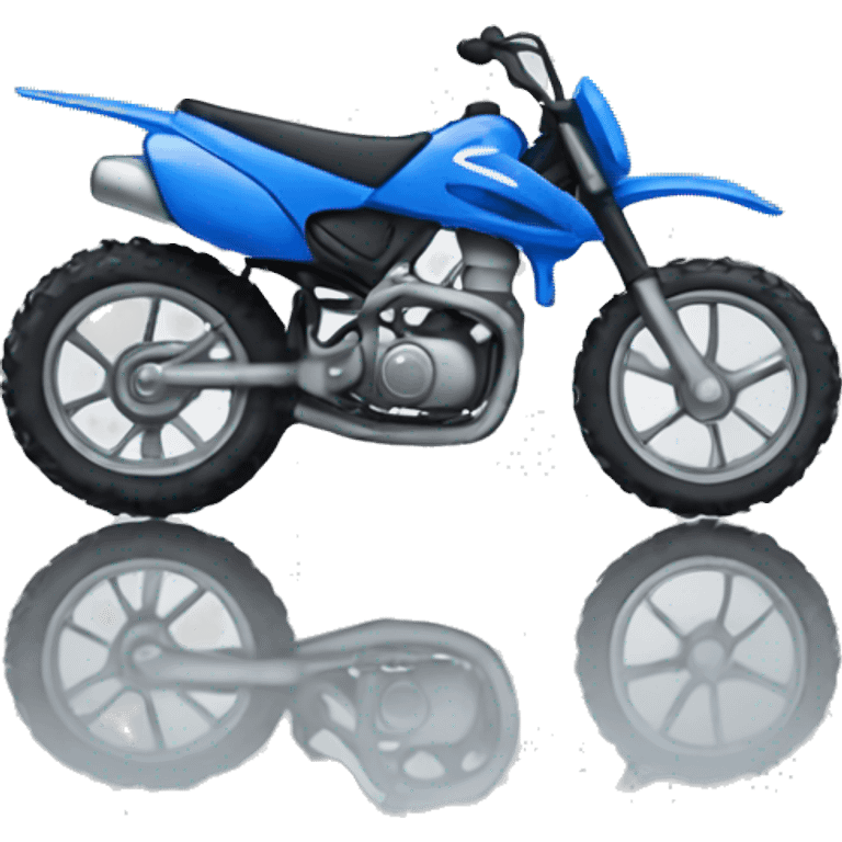 blue dirt bike black seat emoji