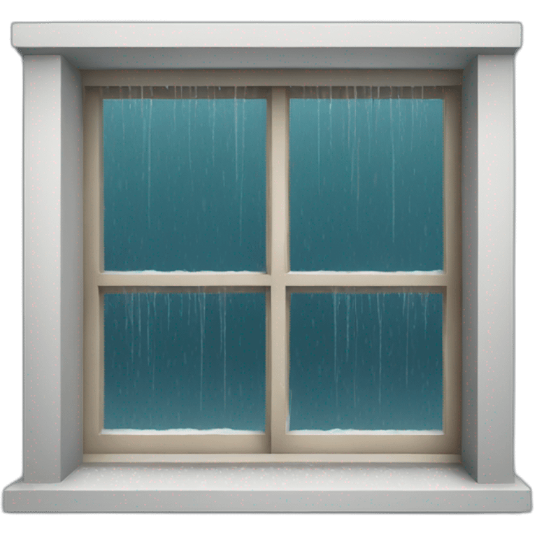 rainy window emoji