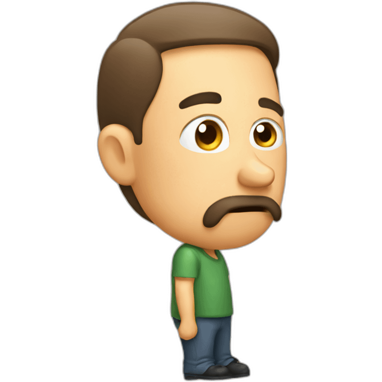 a man smelling a fart emoji