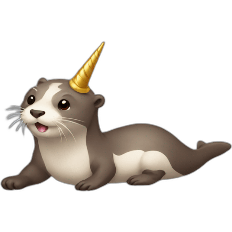 otter with unicorn emoji