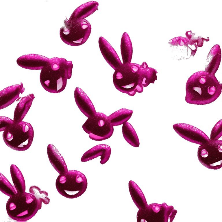 pink sparkly playboy logo emoji