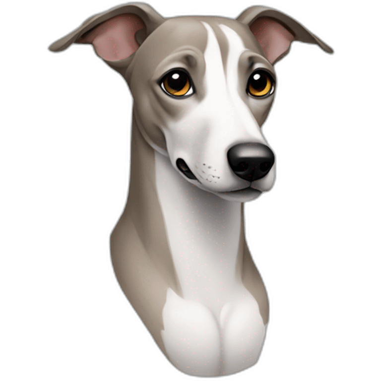 A whippet dog emoji