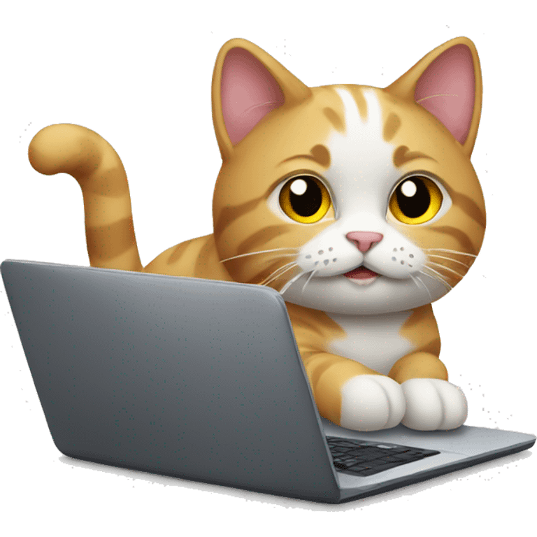 cat with laptop emoji