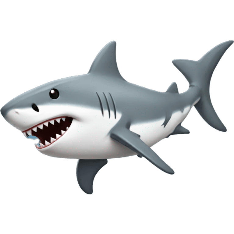 Shark playing football emoji