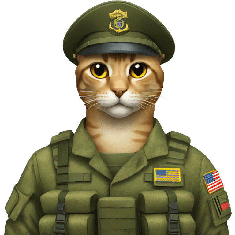 military cat Ukrainian marines emoji