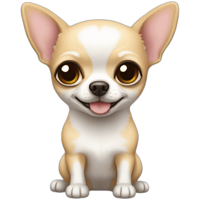 Chihuahua white muffin emoji