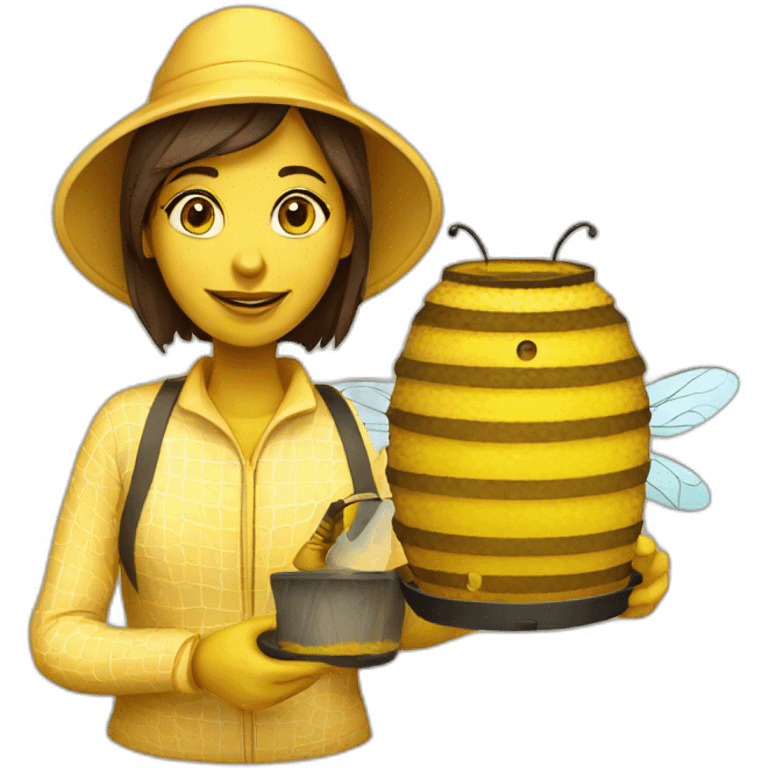 beekeeper lady emoji