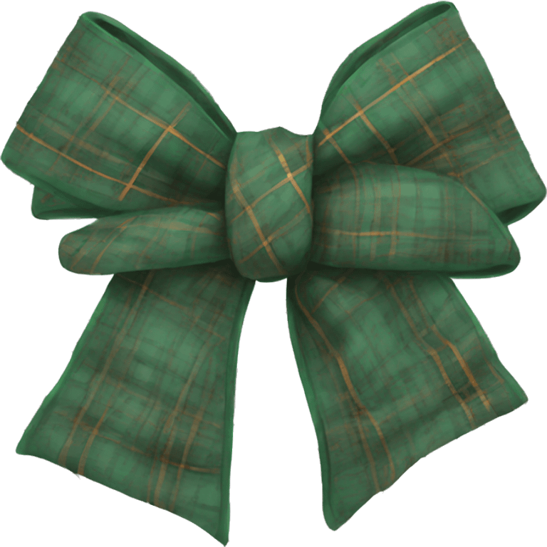 plaid bow emoji