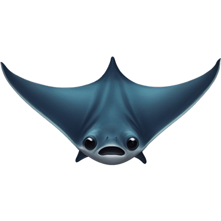 Aesthetic manta ray emoji