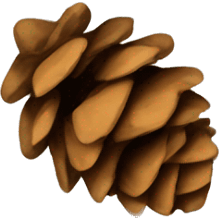 pinecone with wide smile emoji