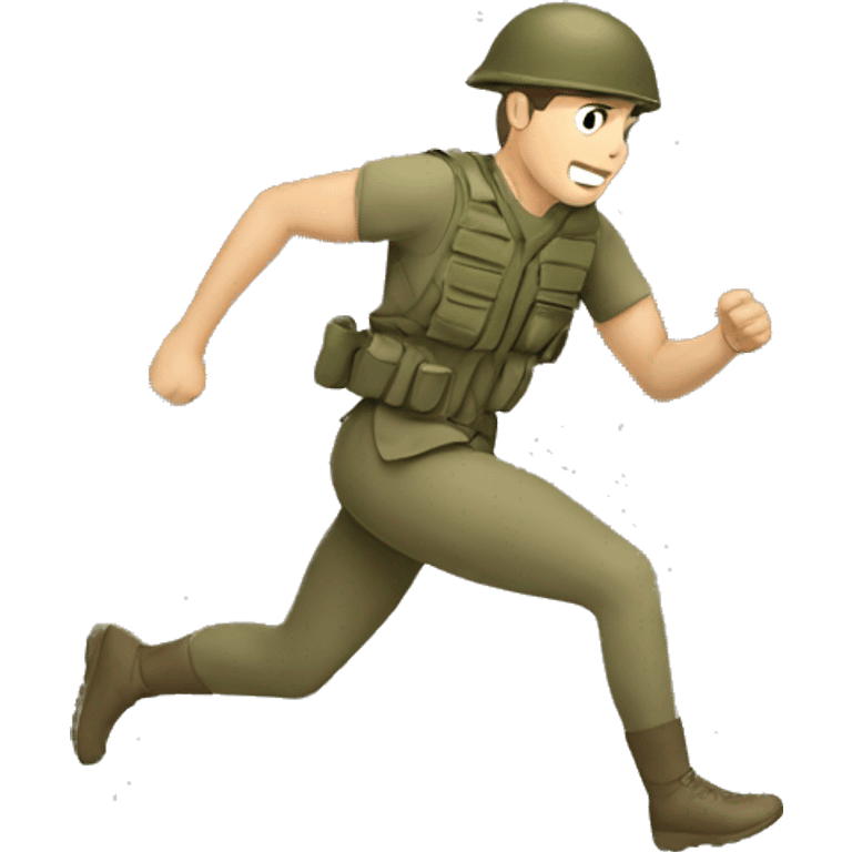 soldier running emoji