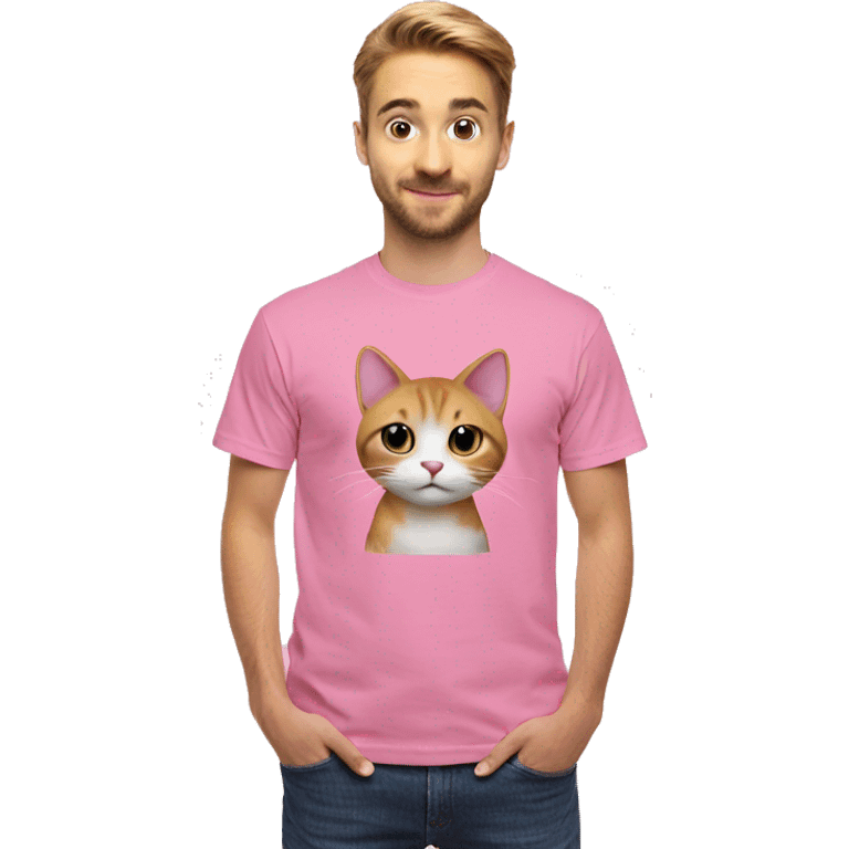 CAT pink Shirt emoji