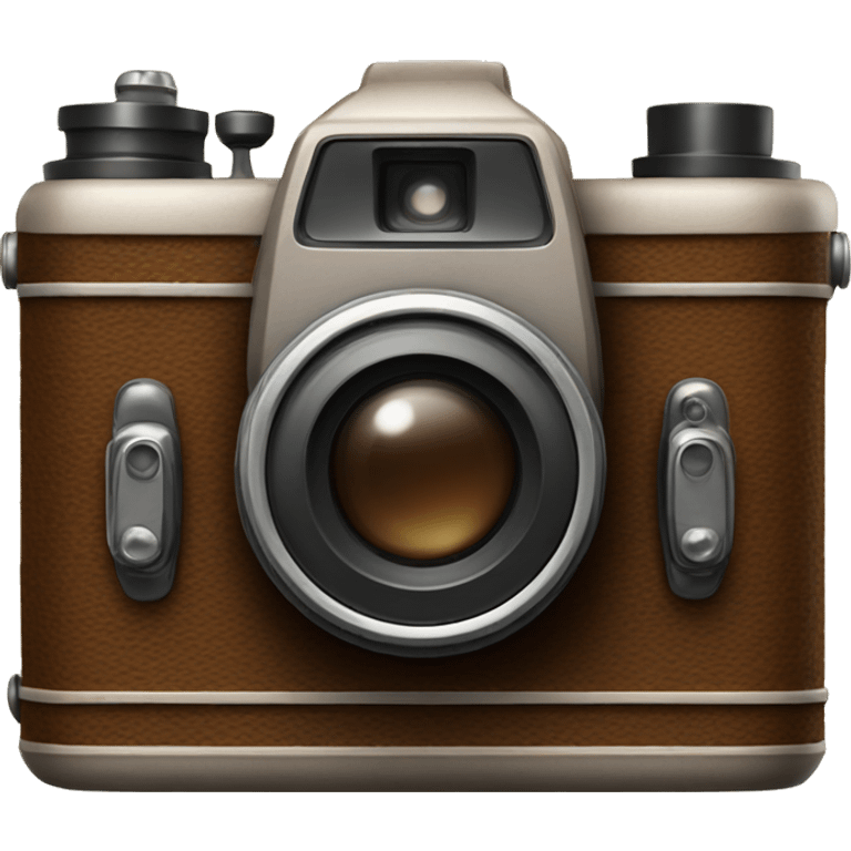 Brown vintage camera emoji