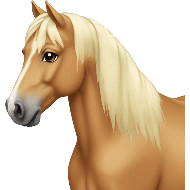 Palomino horse emoji