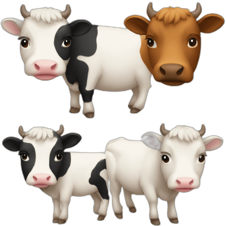 Vacas pequeñas  emoji