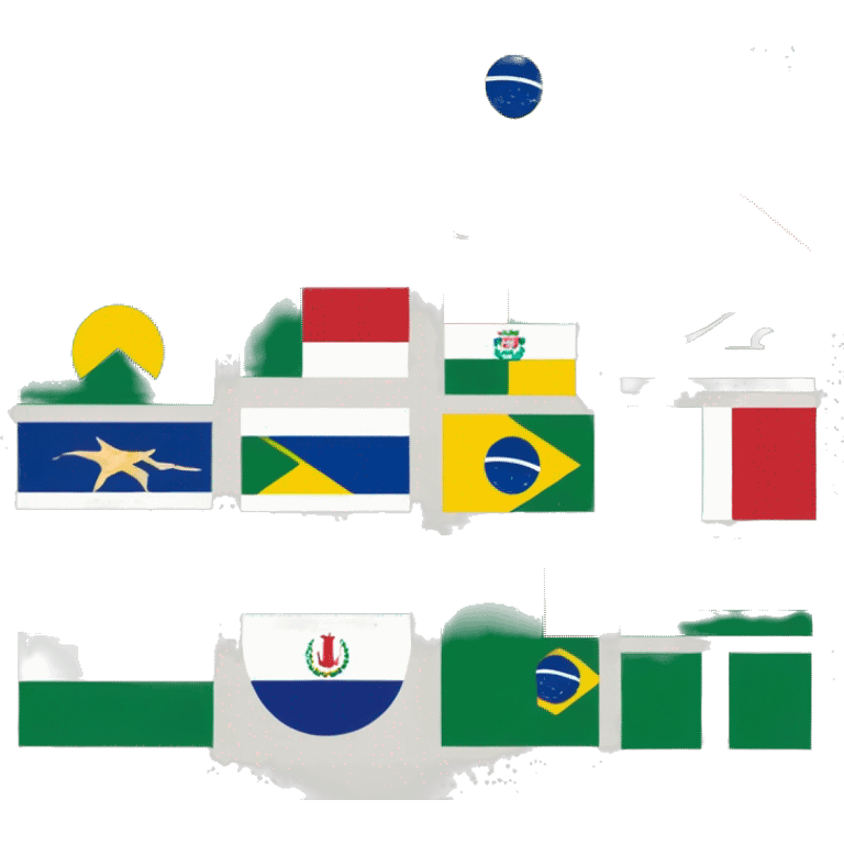 Mix flag Bangladesh and Brazil  emoji