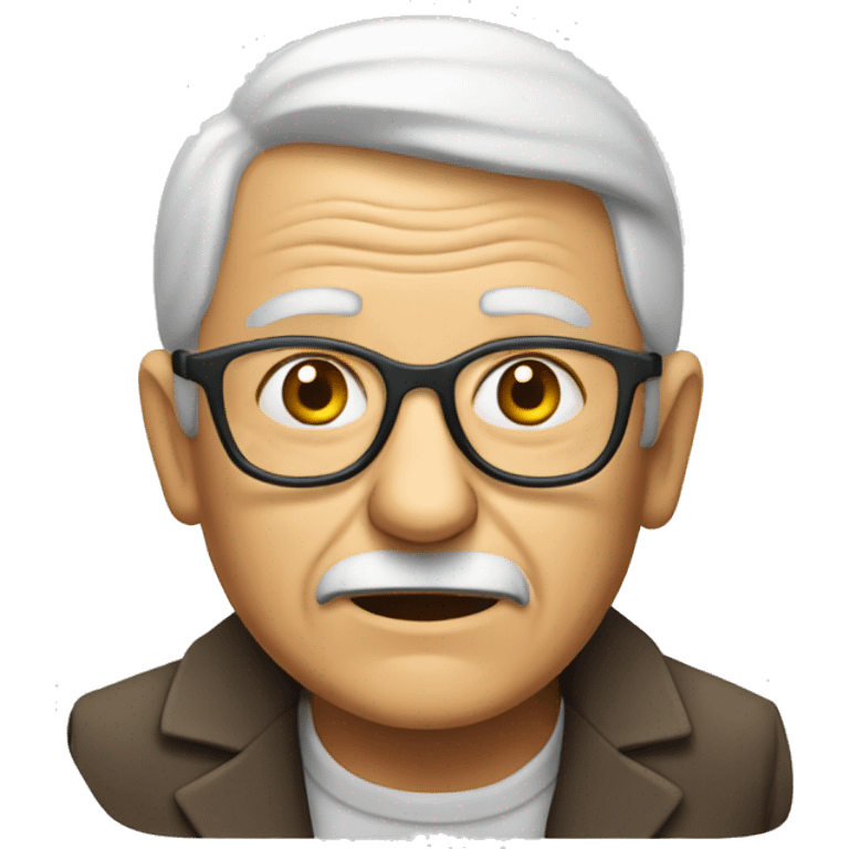 Old person with money emoji