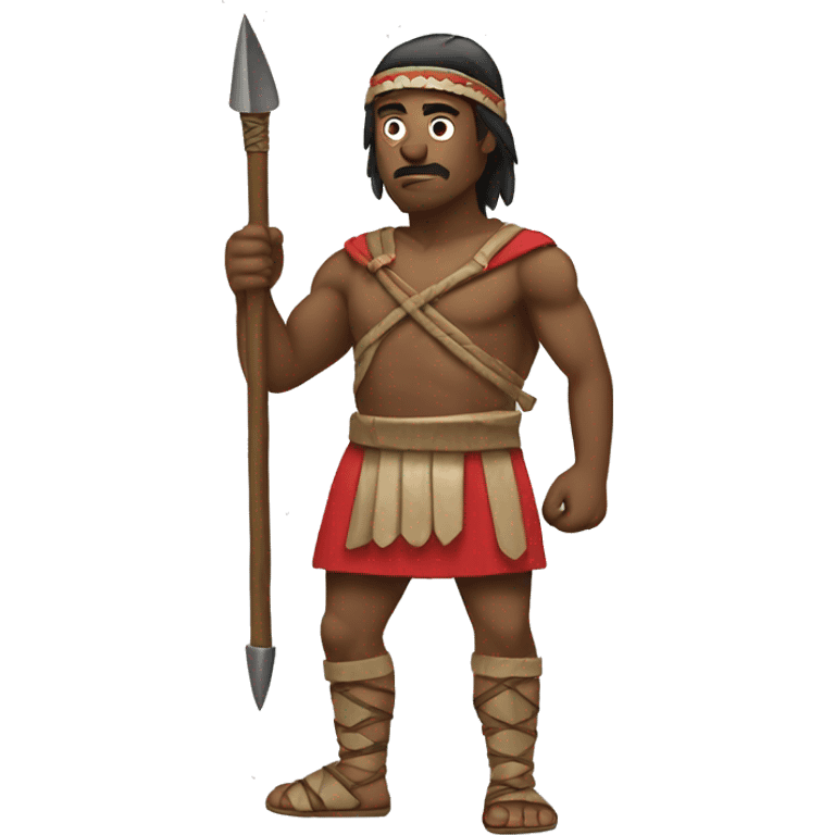 spear thrower side on  emoji