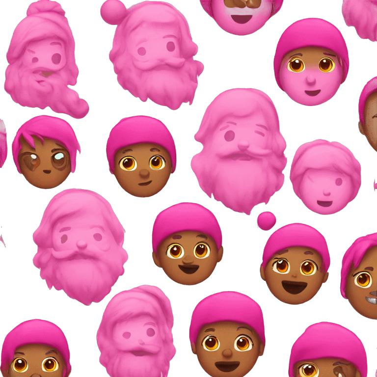 Pink Christmas emojis  emoji