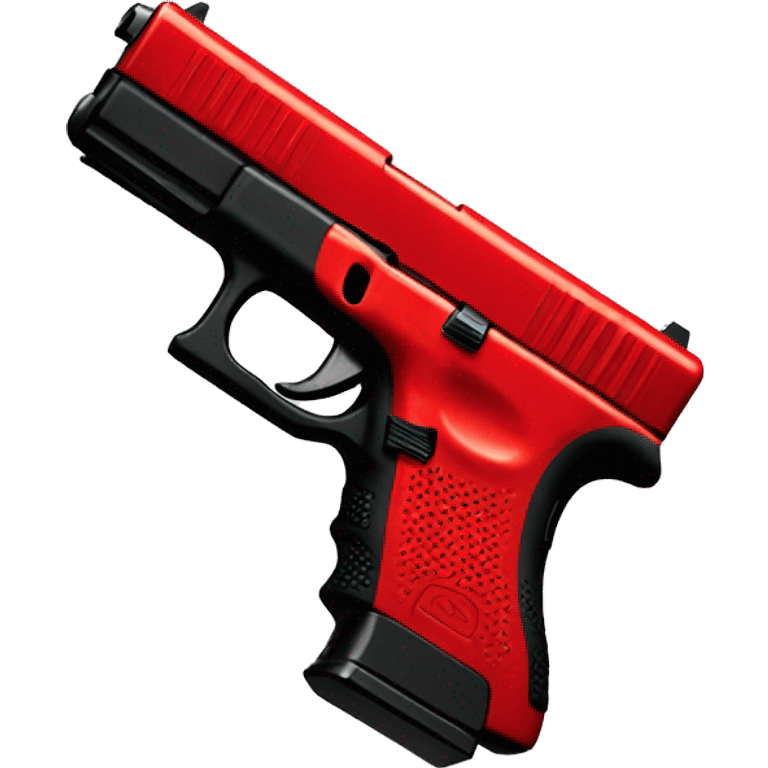 Red and black glock  emoji