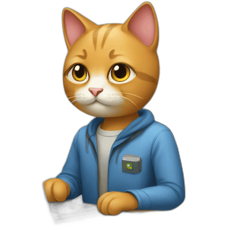 programmer cat emoji