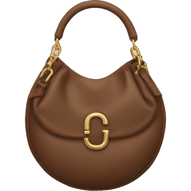 brown Valentino moon bag  emoji