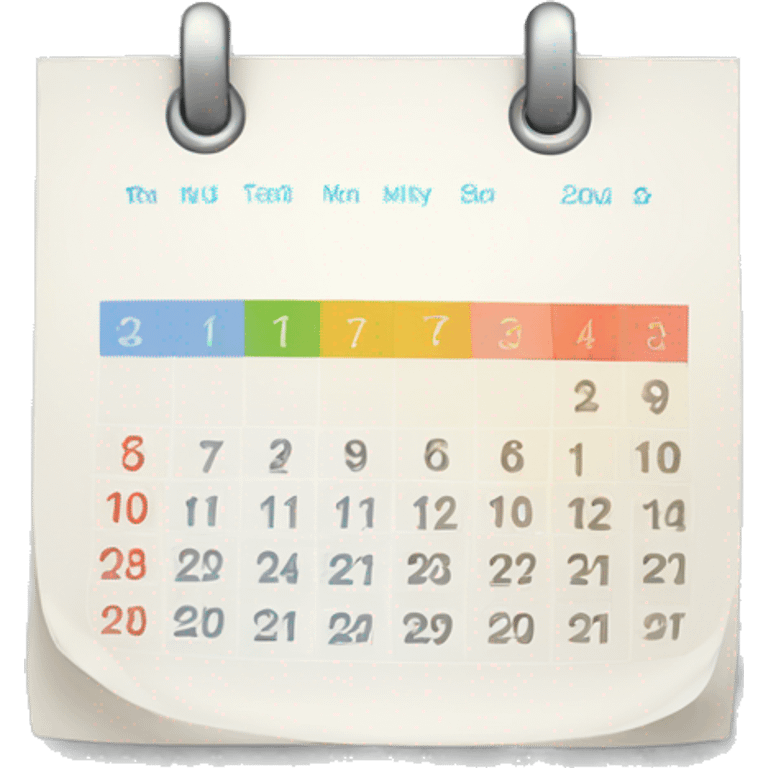 calendar emoji