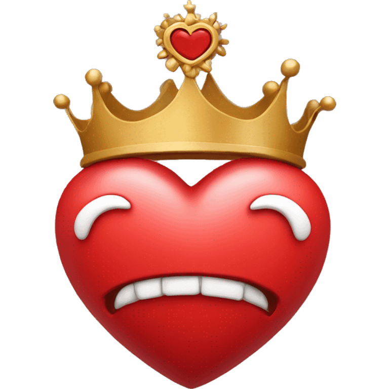 Red heart with crown emoji