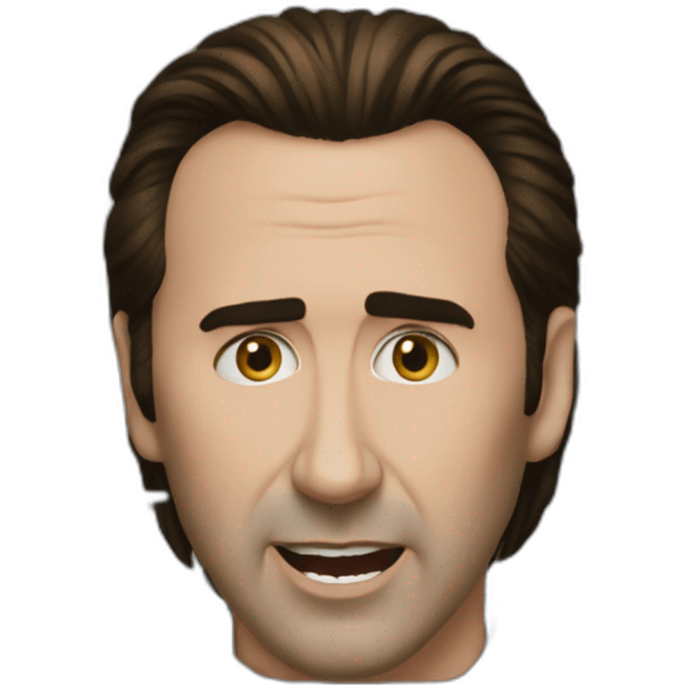 Nicolas Cage in a cage emoji