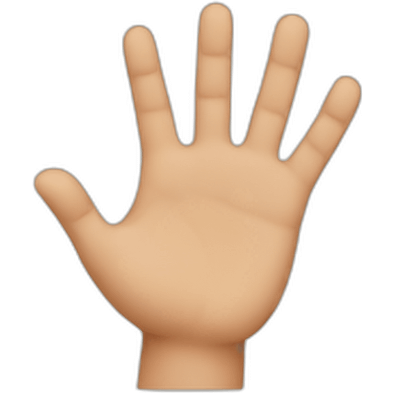 Hand first fingers  emoji