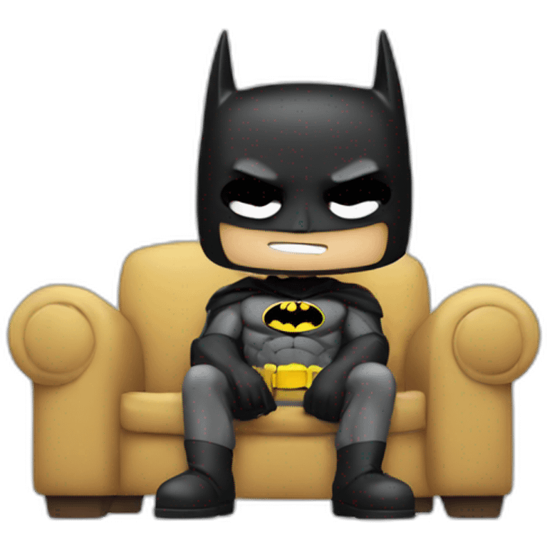 batman watching tv emoji