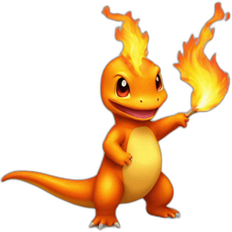 One charmander With fire tail emoji