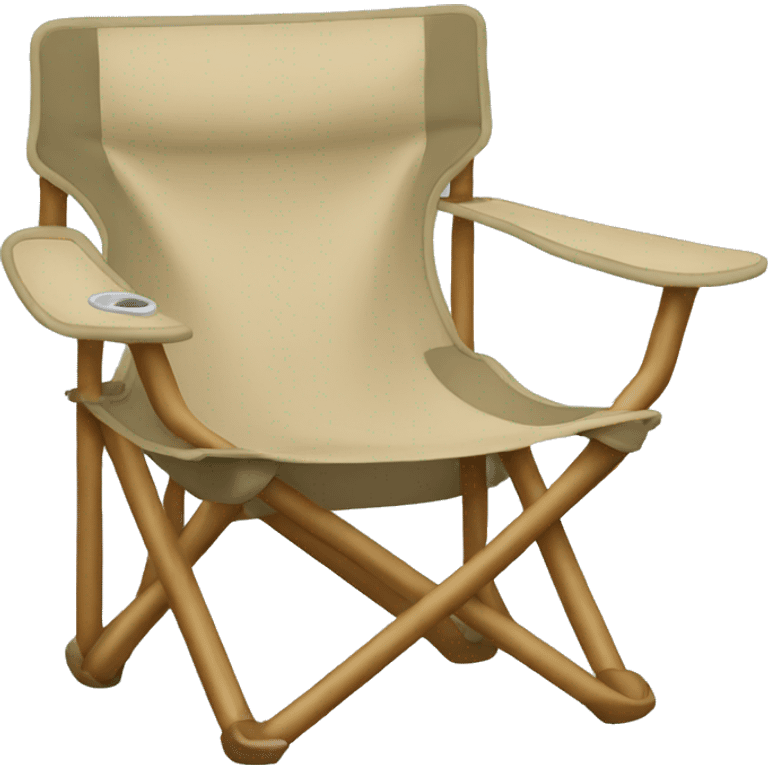 sand colored camping chair emoji