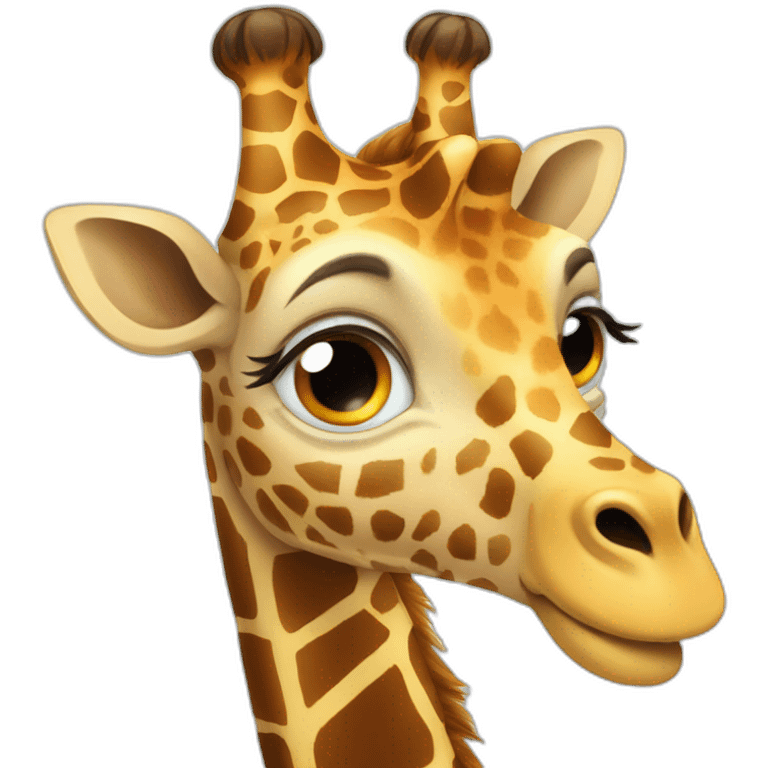 Giraffe mit einem katzenkopf emoji