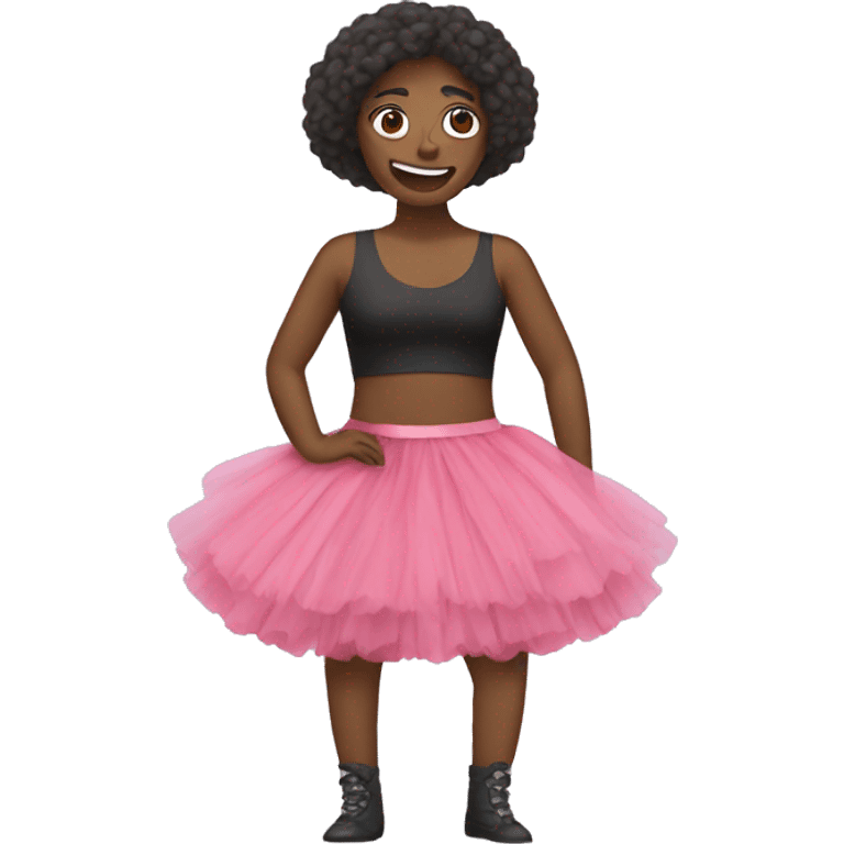 Person wearing a tutu emoji