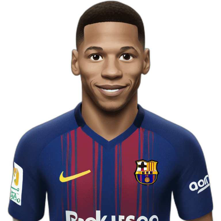 Mbappé qui tape messi emoji