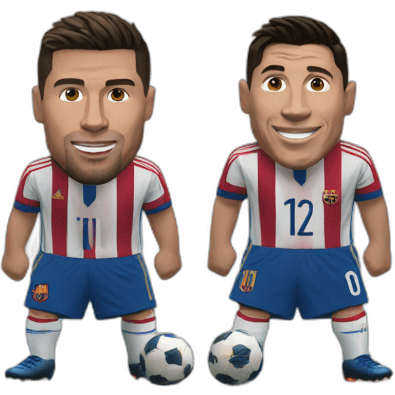 Ronaldo and messi emoji