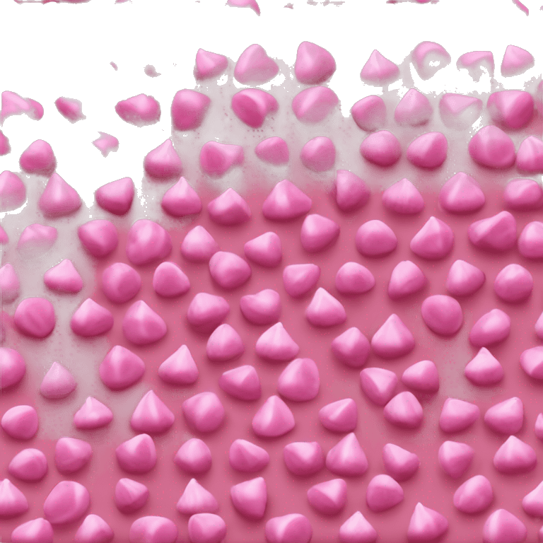 Pink Hershey's kiss chocolate  emoji