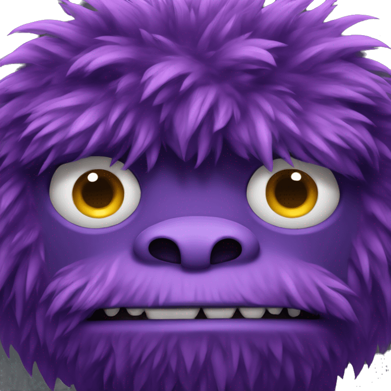 big hairy purple monster  emoji