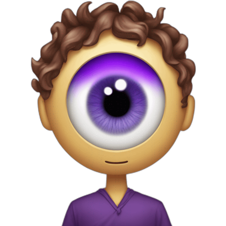 majestic godly violet iris eyeball serious intense symmetrical knowledgable emoji