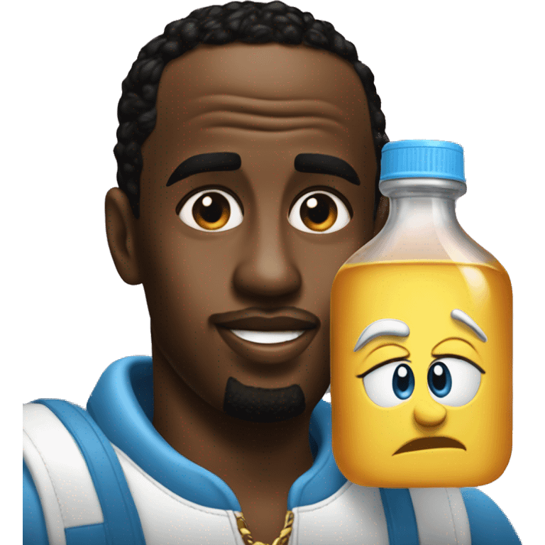 P diddy and baby oil bottle emoji