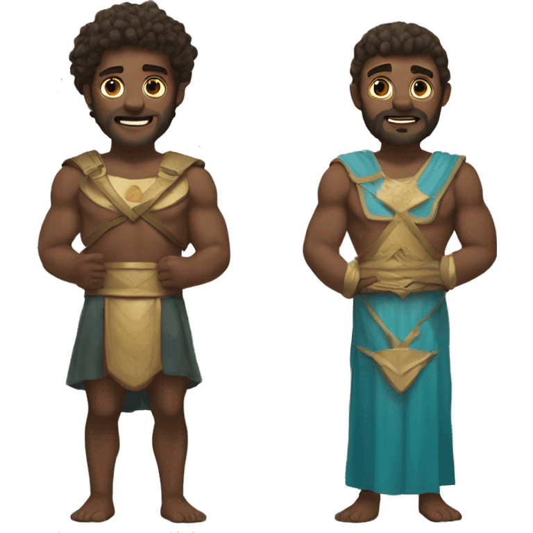 The twin brothers who are a giant demigods and sons of Poseidon emoji