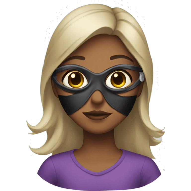 girl with mask emoji