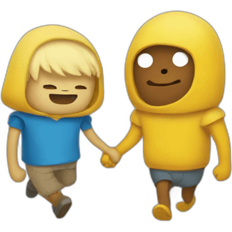 finn and jake holding hands emoji