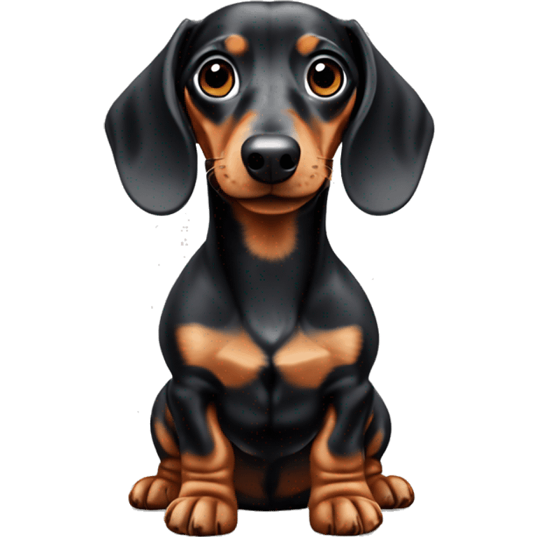 Dapple mini dachshund emoji