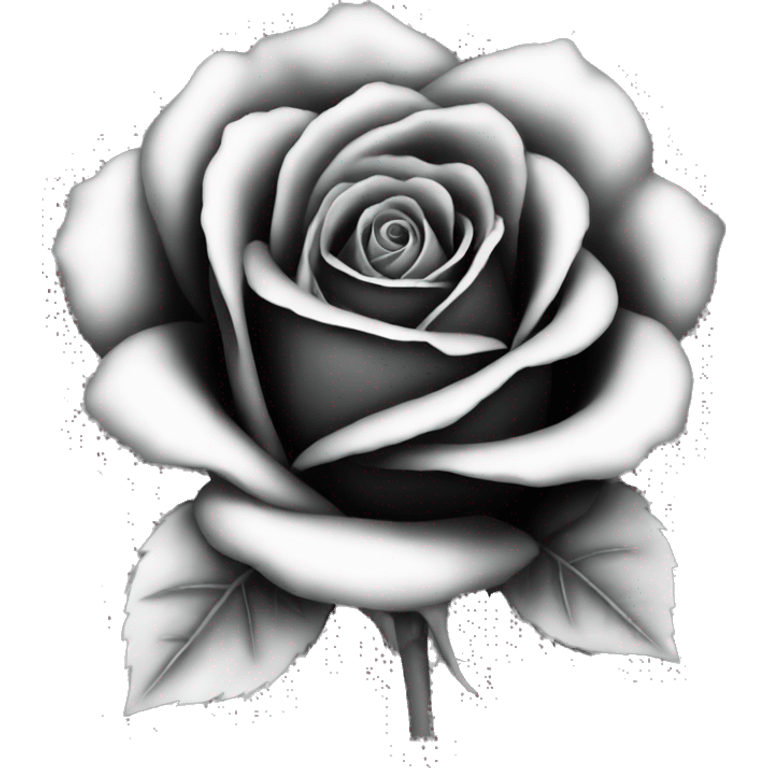 rose black emoji